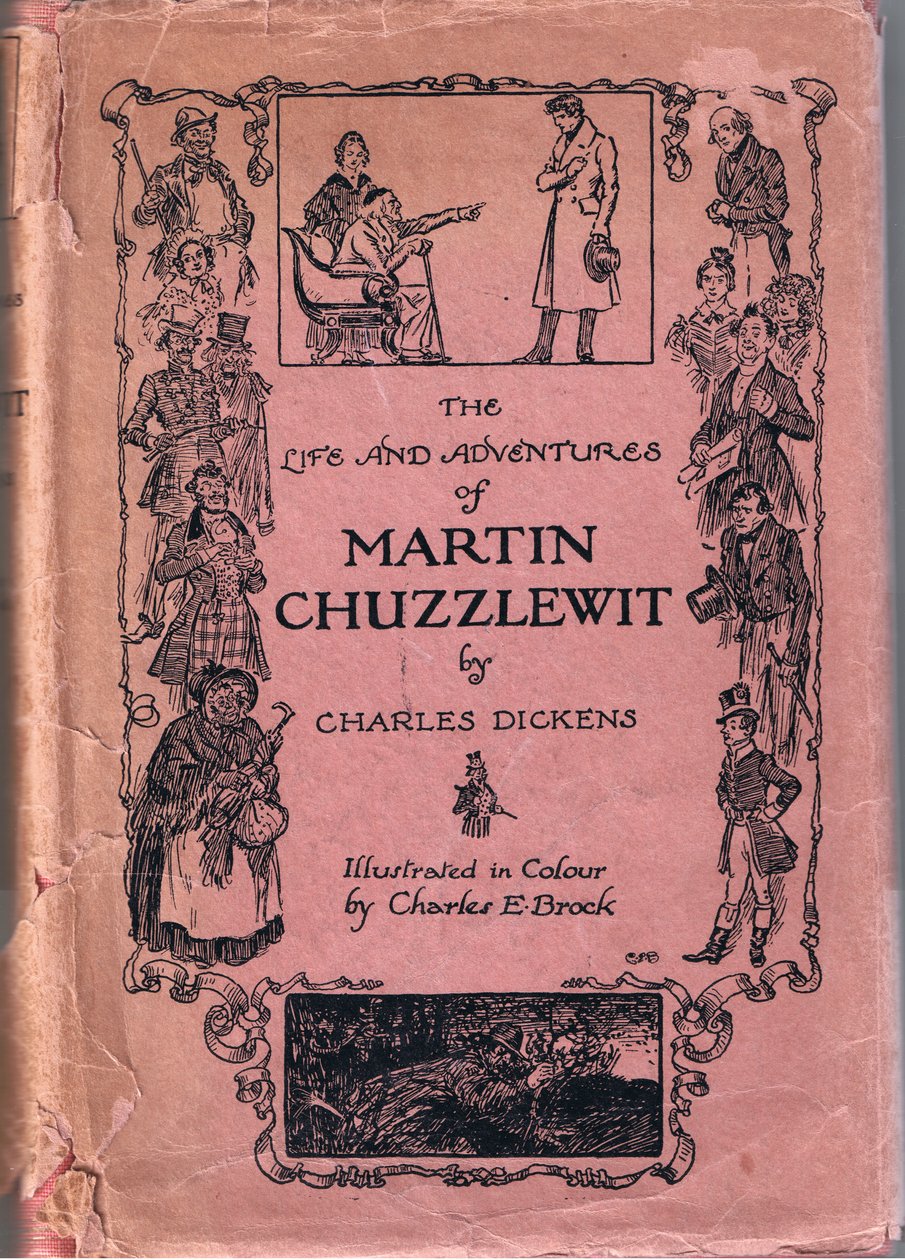 チャールズ・ディケンズのマーティン・チャズルウィットの生涯と冒険、表紙